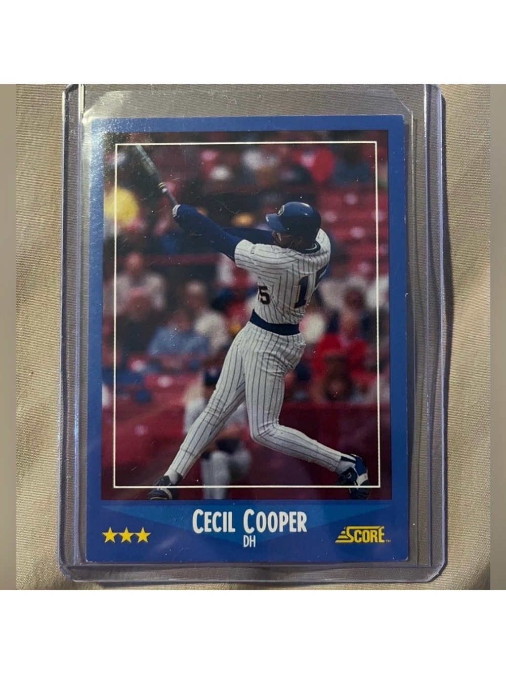 Cecil Cooper MLB Baseball Trading Card 1988 Milwaukee Brewers Score #169